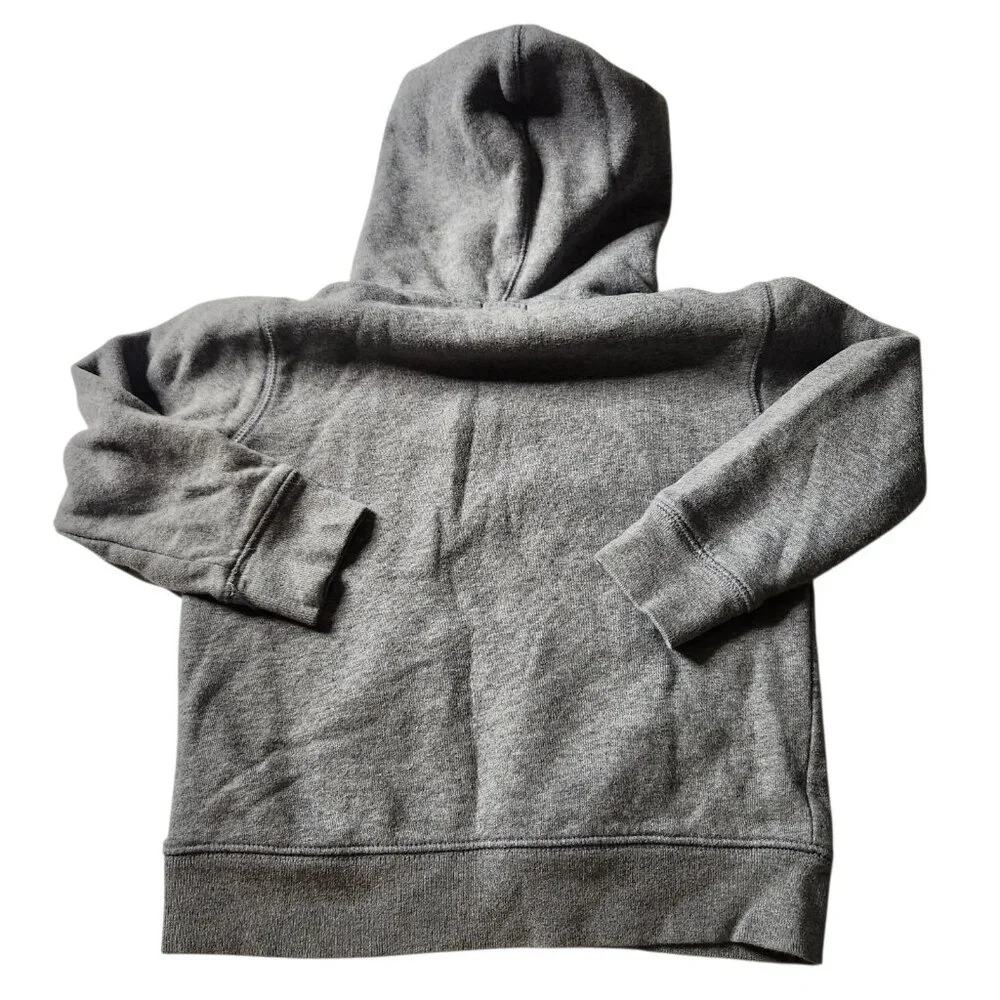 Vtg Gap Kids Grey Y2K Spell Out Logo Sweatshirt Pullover Hoodie Size 4T